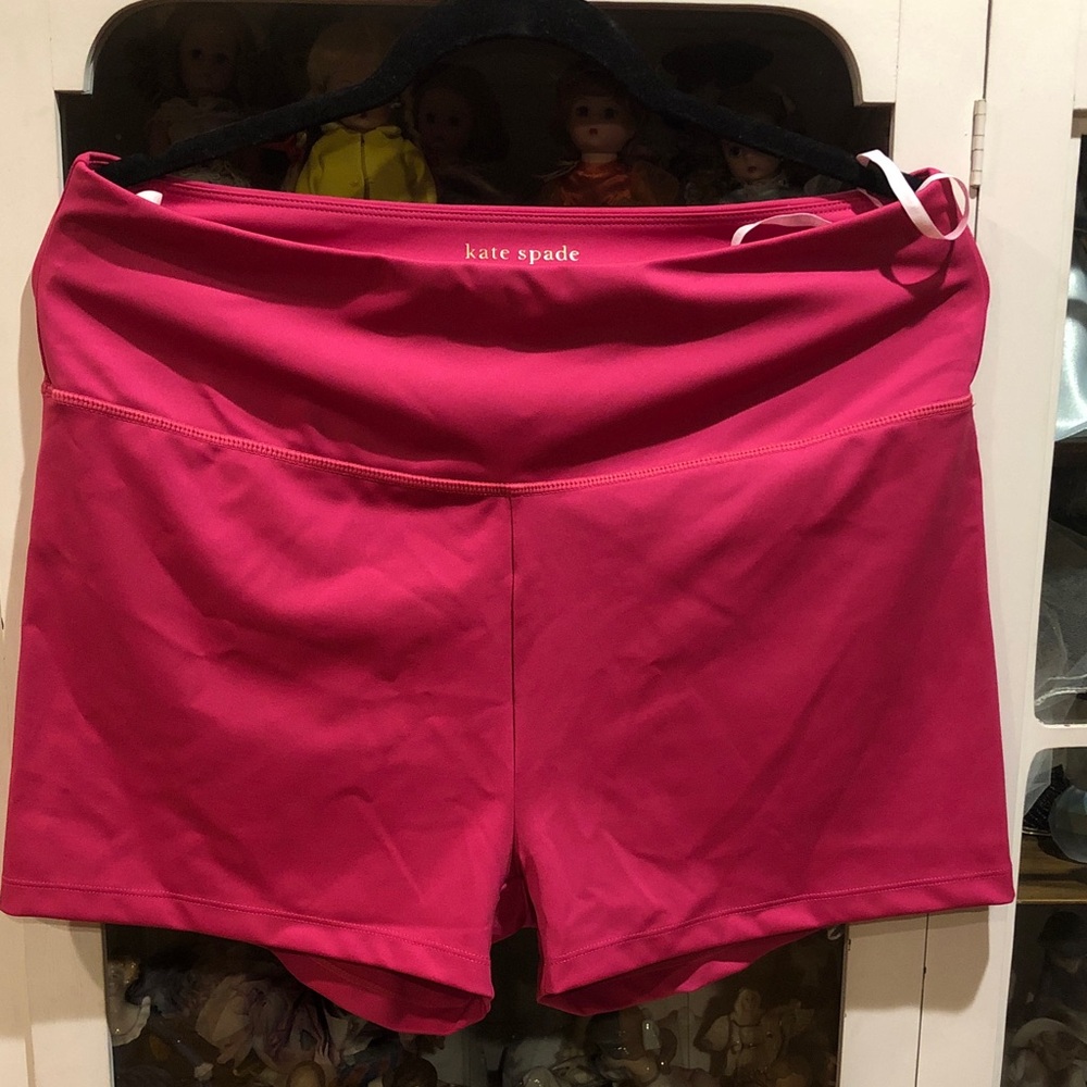 NWOT kate spade Hot Pink bicycle Athletic Shorts